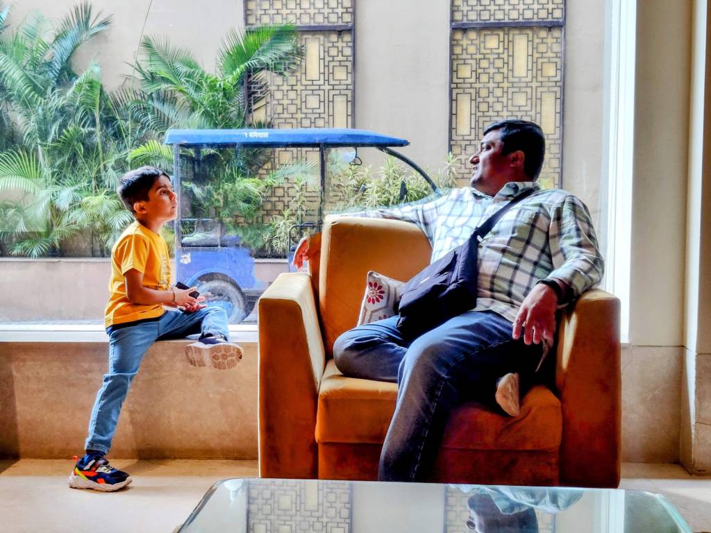 Awaiting cab arrival