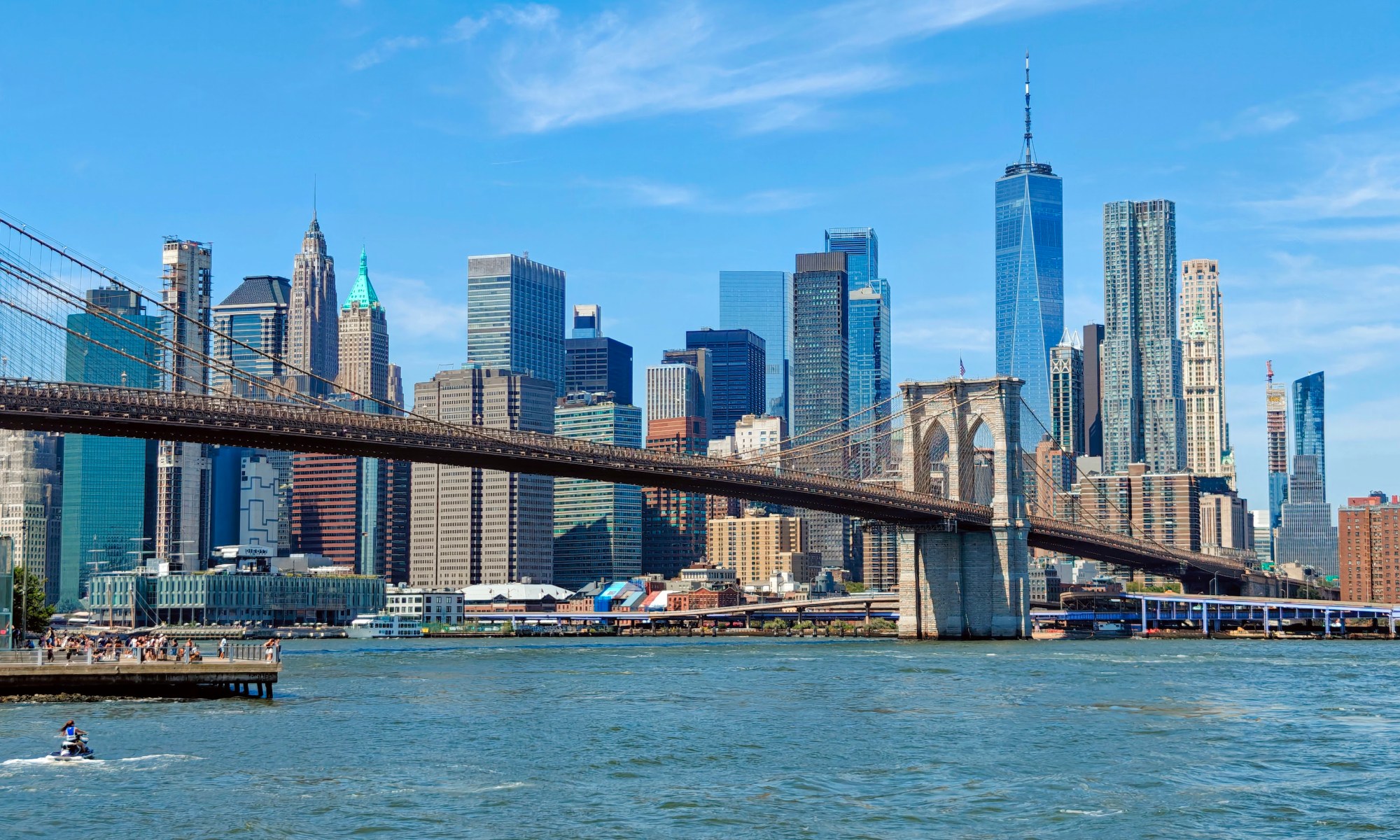 Brooklyn Bridge and Manhattan Skyline